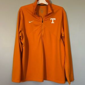 Nike 1/4 Zip Pullover Dri-Fit Sweatshirt Tennessee Volunteers Orange XL
